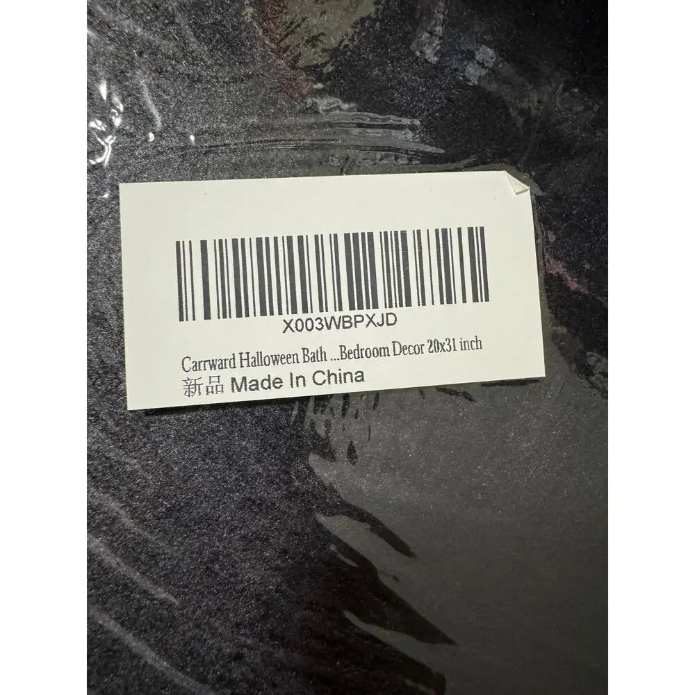NWT Halloween Bath Kitchen Mat Rubber Back Decor 20x31 inches